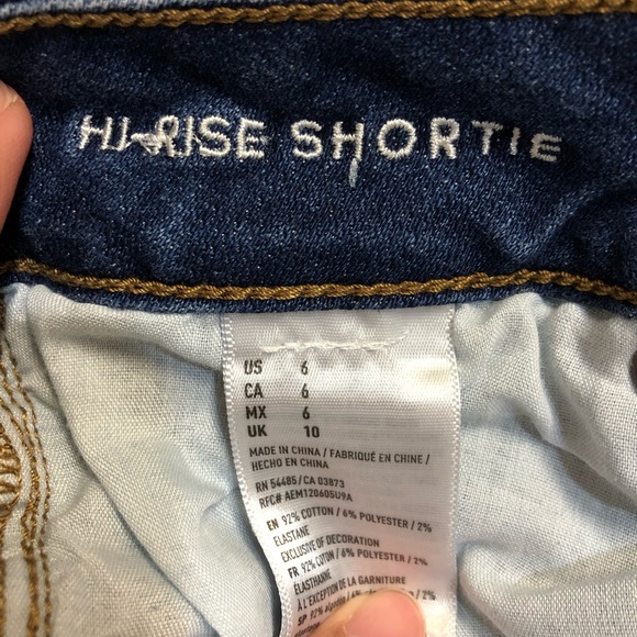 AMERICAN EAGLE OUTFITTERS Hi Rise Shortie Shorts - Picture 5 of 5